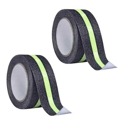 Kit 2 Fitas Antiderrapantes SU-NOSA1 Refletiva Neon 5M Preta AB Mídia