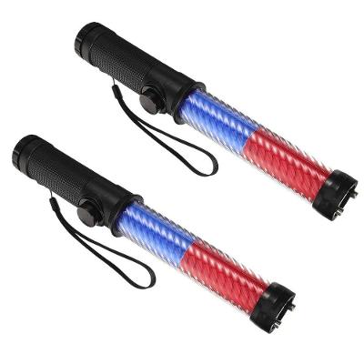 Kit 2 Bastões Sinalizadores SU-BAST7 LED Recarregável com Apito Vermelho AB Mídia