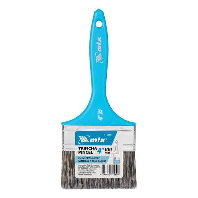 Trincha 4" para Tintas Látex e Acrílicas com Cerdas Mistas Vermelho Mtx