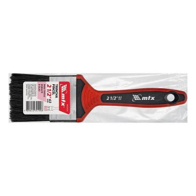 Trincha 2 1-2'' para Tintas Esmalte e Óleo Cerdas Mistas Cabo Ergonômico Vermelho MTX