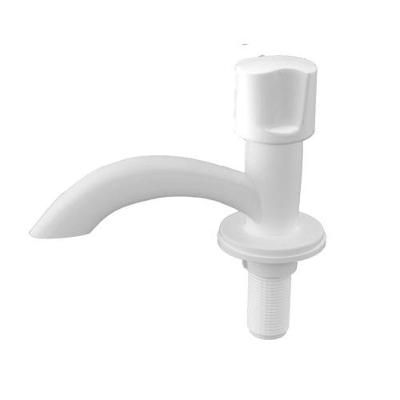 Torneira para Lavatório Mesa Fixa Tulipa em Plástico Abs Branco Socel
