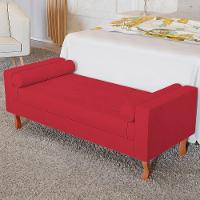 Recamier Baú Félix Solteiro 90 Cm Suede - Doce Sonho Móveis Vermelho - 6
