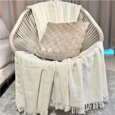 Manta para Sofá King Size 4,00x1,80 Kit 2 Peças Tecido Grosso Cru Panos do Lar