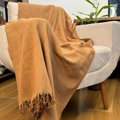 Manta Para Sofá E Cama King 3,00x1,80 Capa Protetor De Sofa Grande Gigante 2 E 3 Lugares Terracota 01 King Caramelo