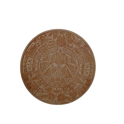 Mandala Decorativa Star Wars Natural [F031] Redonda com Fita Dupla Face para Fixação