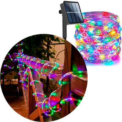 Mangueira Luminosa Solar de Natal Mangueira 200 Lâmpadas Leds 20m Colorido