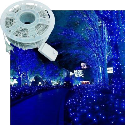 Pisca Cordão Natalino 300 Lâmpadas LED Azul 50m Uso Interno e Externo Azul