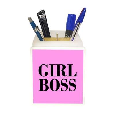 Organizador de Mesa Girl Boss Tpc Iluminado com Ponto de LED para Decoração de Ambientes