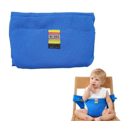 Cinto Segura Bebê para Cadeira de Alimentação Ajustável Azul AB Mídia