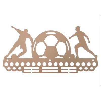 Porta Medalha F031 para Futebol com Corte a Laser MDF Natural Trovarelli Móveis