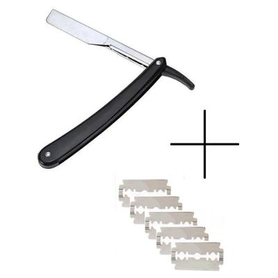 Kit Navalha Profissional para Barbeiro em Aço Inoxidável com 30 Lâminas Descartáveis OEM