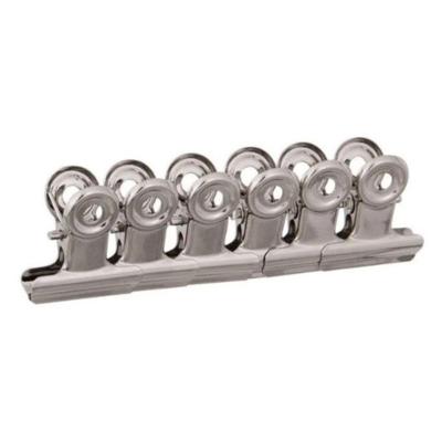 Kit 6 Presilhas Grampo para Unhas Curvatura C 31mm em Inox para Modelagem de Tips Oem