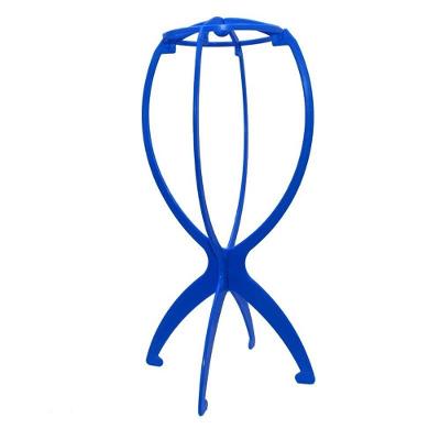 Kit 5 Suporte Dobrável para Peruca Plástico para Secagem Natural e Organização Azul OEM