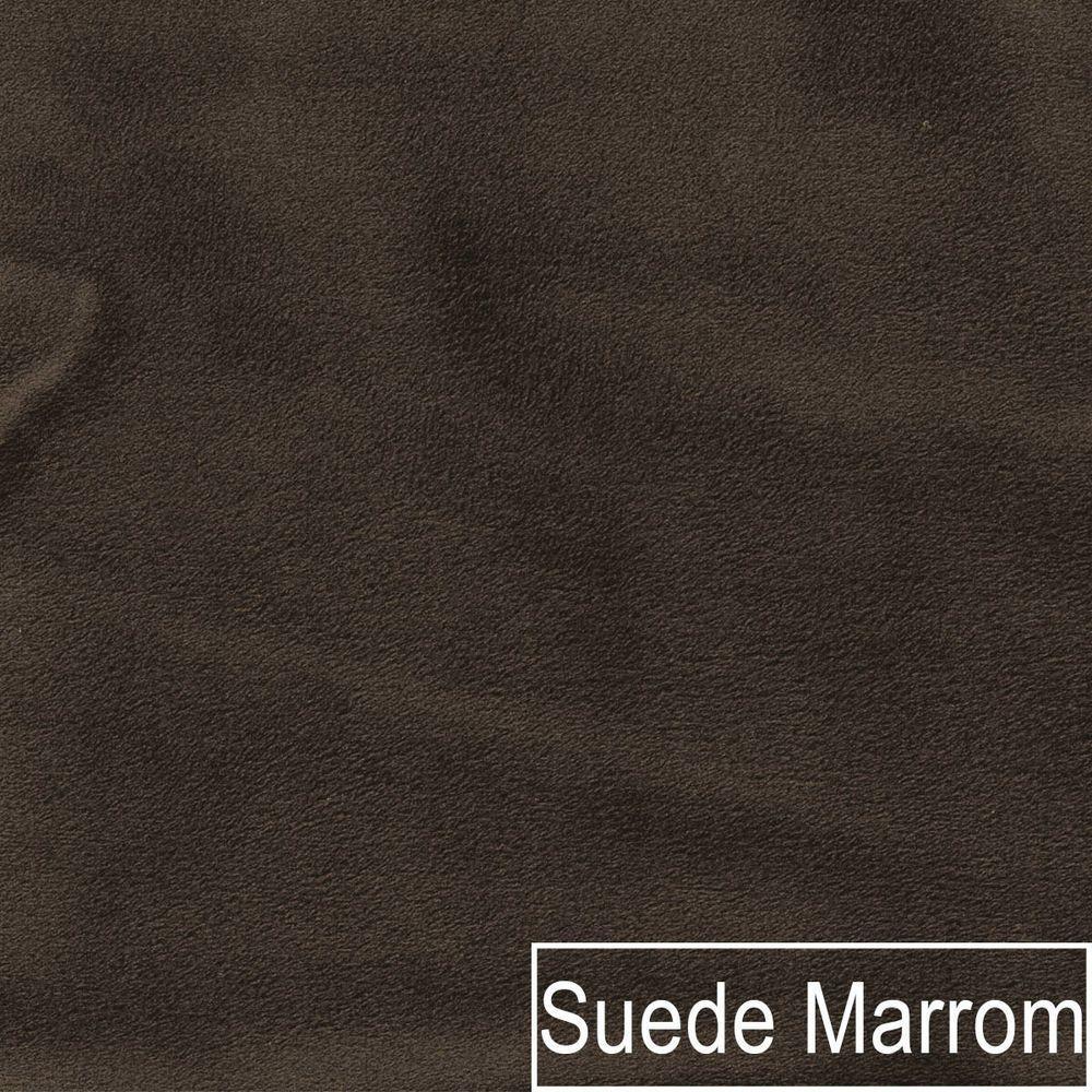 Sofá 2 e 3 Lugares Europa 180cm Conforto e Elegância Suede Marrom - 1