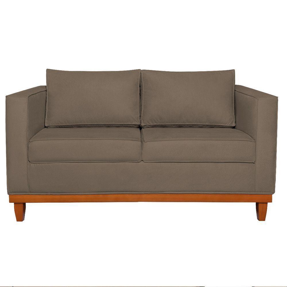 Sofá 2 e 3 Lugares Europa 180cm Conforto e Elegância Suede Marrom - 9