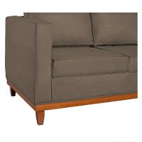 Sofá 2 e 3 Lugares Europa 180cm Conforto e Elegância Suede Marrom - 11