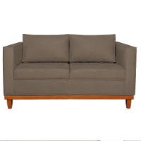 Sofá 2 e 3 Lugares Europa 180cm Conforto e Elegância Suede Marrom - 12