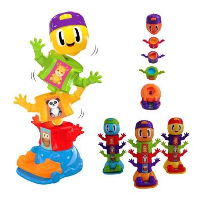 Brinquedo Infantil Didático Pula Centopeia com Partes Encaixáveis e Botão Que Faz as Peças Pularem