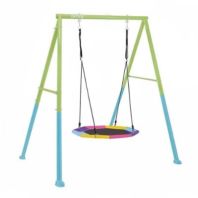 Balanço Infantil de Jardim Individual Disco 44111 Verde para Crianças Até 50kg Intex