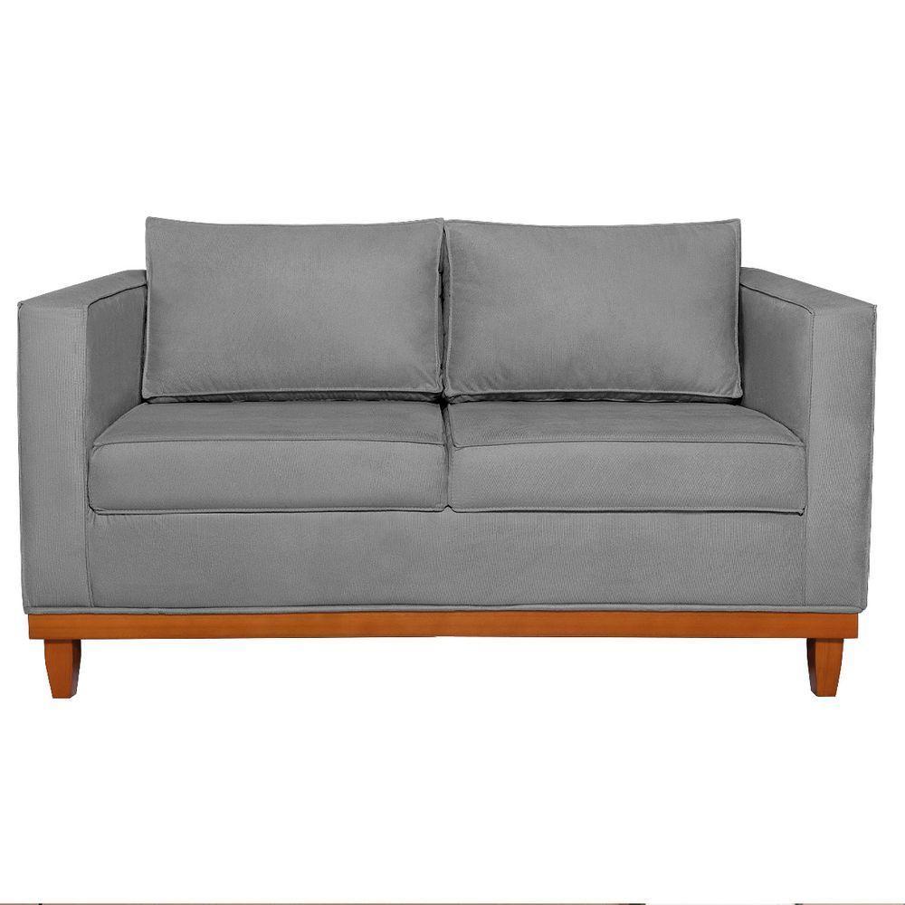 Sofá 2 e 3 Lugares Europa 180cm Conforto e Elegância Suede Cinza - 9