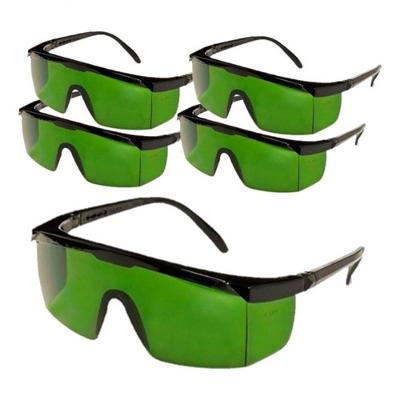 Óculos de Proteção Kit Ajustável Depilação Laser Luz Pulsada F103 com Lente Verde Ferreira Mold