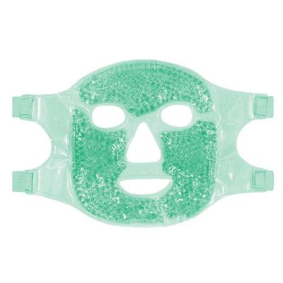 Máscara Facial Térmica Gel Terapêutica Ultra Confortável Quente Ou Frio Verde OEM