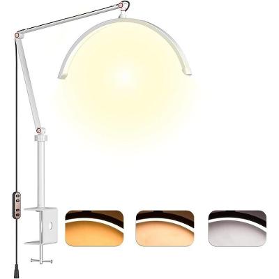 Luminária de Piso LED Meia Lua para Cílios e Tatuagem com Altura Ajustável Branco OEM