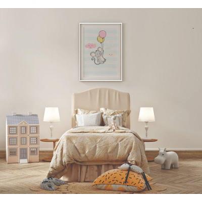 Quadro Infantil Decorativo Voando Alto Retangular 20X30 Branco