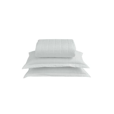 Kit Cobre Leito Matelado Dupla Face Soft King 3 Peças 100% Poliéster Microfibra Branco