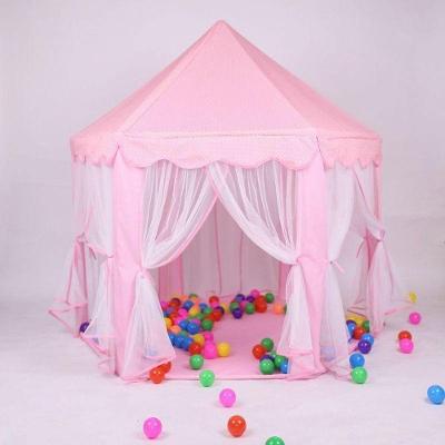 Tenda Infantil Tenda da Princesa com Estrutura Estável e Janela Azul e Rosa OEM