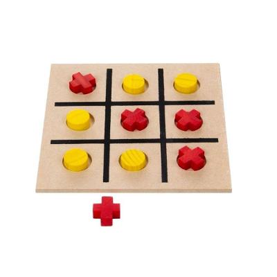 Jogo da Velha em Madeira 10 Peças Tabuleiro MDF Educativo Sonho de Criança