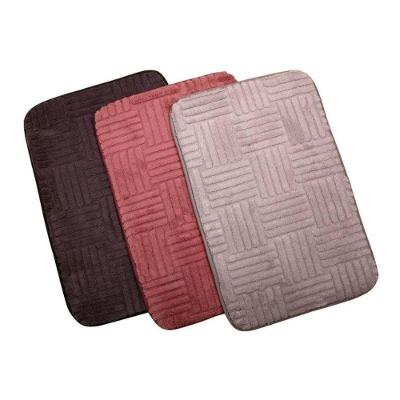 Tapete Tapete Retangular 40CMx60CM Antiderrapante Relevo Geométrico 100% Poliéster