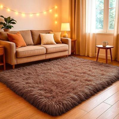 Tapete 2 e 00 X 1 e 50 Felpudo Macio Retangular 150x200cm Antiderrapante para Quarto e Sala