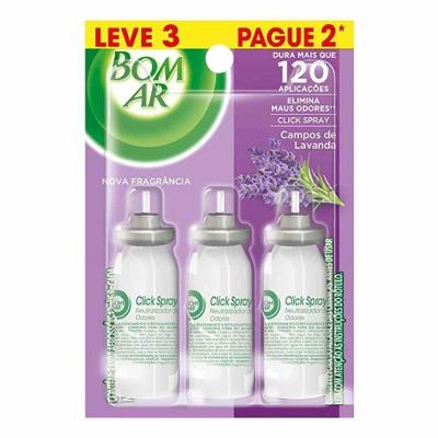 Odorizador de Ambientes Air Wick Click Spray Campos de Lavanda com Perfume Suave e Eliminação Bom Ar