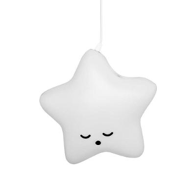 Luminária Pendente Estrela Pendente Tpc Bivolt com Luz Difusa para Leitura e Decoração Branco