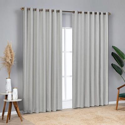 Cortina Blackout Celine Varão 4,0X2,7M Poliéster Cinza Lilly Home Enxovais