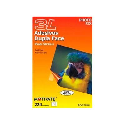 Auto Adesivo Dupla Face Photo Fix 20 Blisters 504 Unidades Motivate