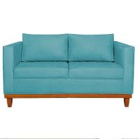 Sofá 2 E 3 Lugares Europa 180 Cm Estilo Conforto E Elegância Suede - Amarena Móveis Azul Turquesa - 6