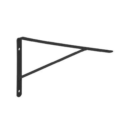 Cantoneira Mão Francesa Leve 40cm em Aço Preto para Prateleira Reforçada 37x20cm Multivisão