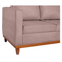 Sofá 2 E 3 Lugares Europa 180 Cm Estilo Conforto E Elegância Linho - Amarena Móveis Rosê