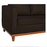 Sofá 2 E 3 Lugares Europa 180 Cm Estilo Conforto E Elegância Corano - Amarena Móveis Marrom - 3