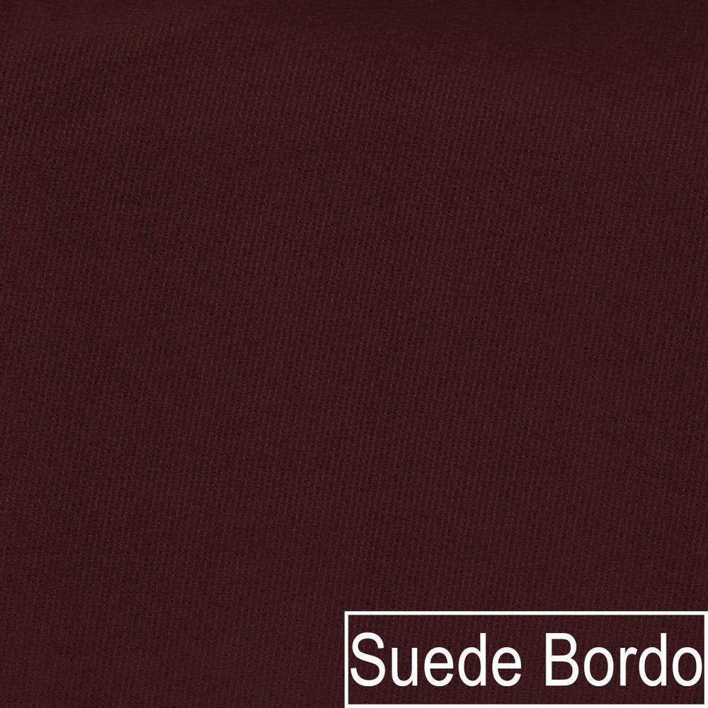 Sofá 2 E 3 Lugares Europa 180 Cm Estilo Conforto E Elegância Suede - Amarena Móveis Bordô - 8
