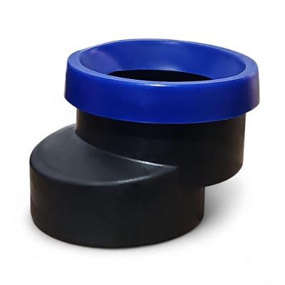 Bolsa Adaptador para Vaso Sanitário Bolsa Deslocamento Adaptador com Anel 100MM Preto