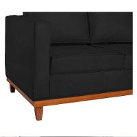 Sofá 2 E 3 Lugares Europa 180 Cm Estilo Conforto E Elegância Corano - Amarena Móveis Preto - 3