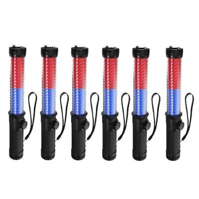 Kit 6 Bastões Sinalizadores LED SU-BAST7 Recarregável com Apito Vermelho AB Mídia