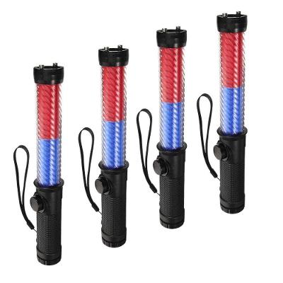 Kit 4 Bastões Sinalizadores LED SU-BAST7 Recarregáveis com Apito Vermelho AB Mídia