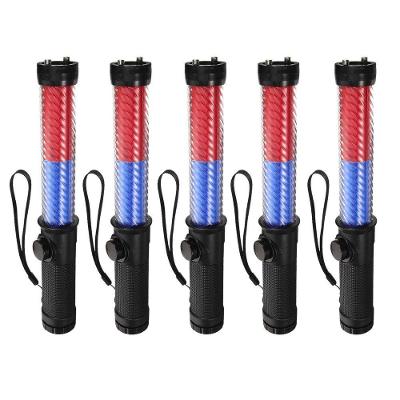 Kit 5 Bastões Sinalizadores LED SU-BAST7 Recarregáveis com Apito Vermelho AB Mídia