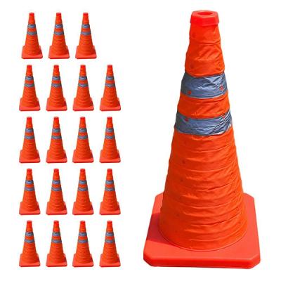 Kit 19 Cones Retrátil Refletivo SU-CONE1-1 70cm Laranja AB Mídia