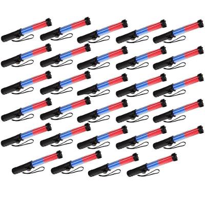 Kit 29 Bastões Sinalizadores SU-BAST7 com Apito LED Vermelho e Azul AB Mídia