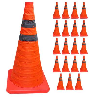 Kit 19 Cones de Trânsito Retráteis SU-CONE2-1 40cm Laranja AB Mídia